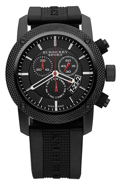 burberry sport watch set time|burberry chronograph watch.